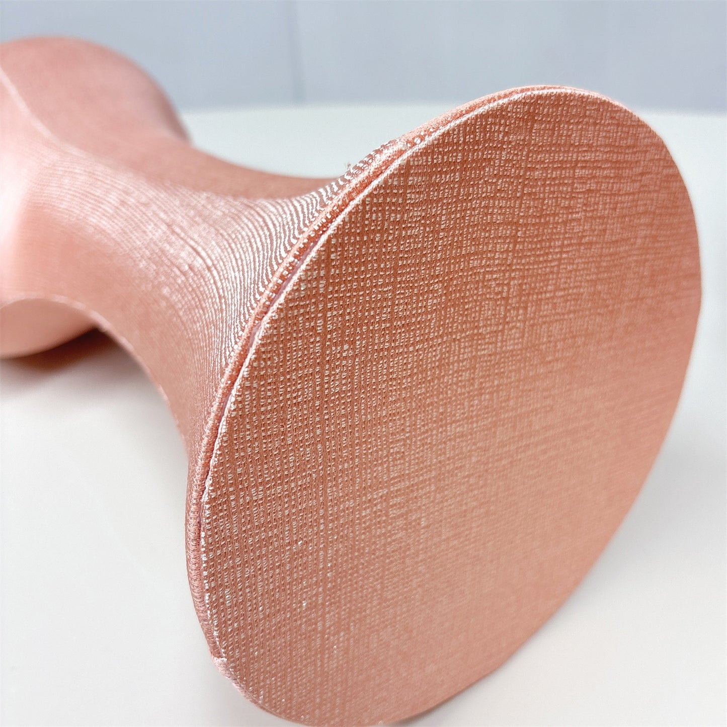 Pearl Pink Foam Mannequin Head - Needle-Insertable Display for Hats, Wigs & Jewelry