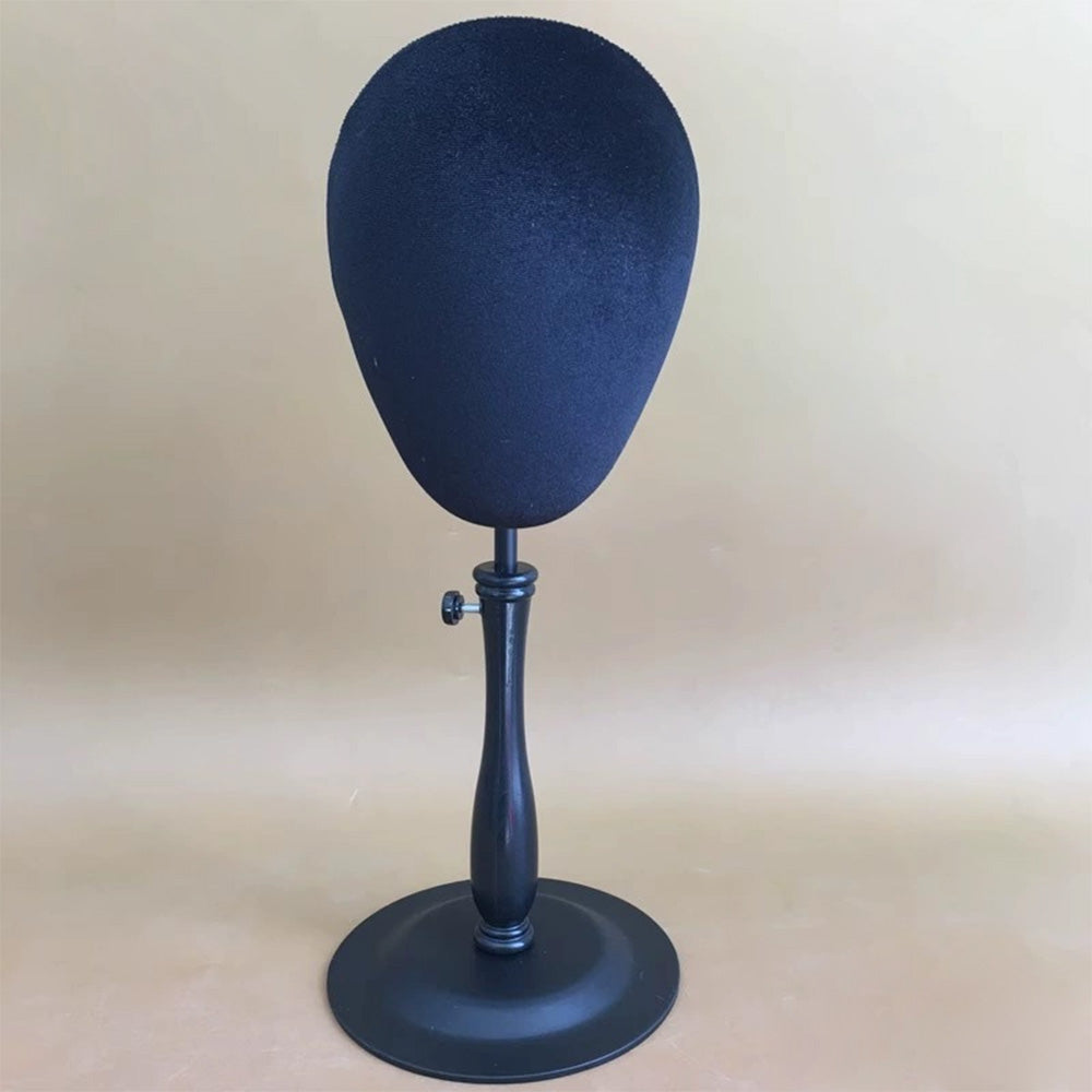 JELIMATE Glitter Diamond Wig Stand, Pinnable Sparkle Mannequin Head for Window Display