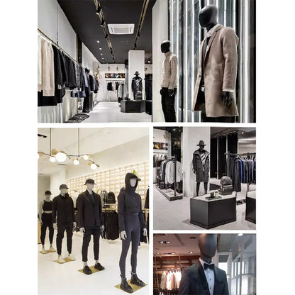 Premium Male Mannequin Full Body - Athletic Build Fiberglass Display