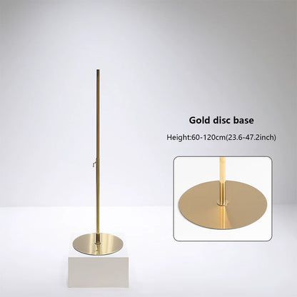 JELIMATE Half Body Mannequin Stand Base | Stainless Steel Retail Display Pole Stand