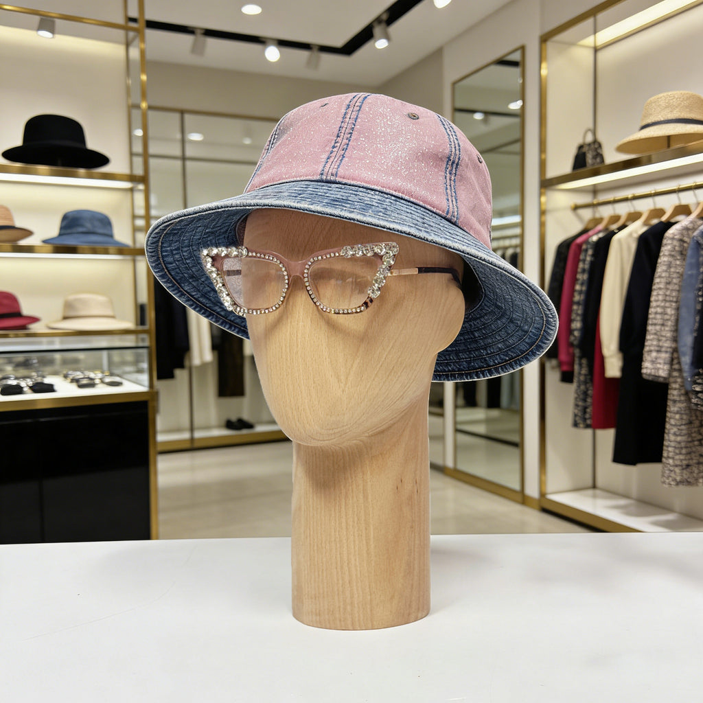 JELIMATE Wooden Mannequin Head Male – Solid Wood Hat Wig Glasses Display Stand