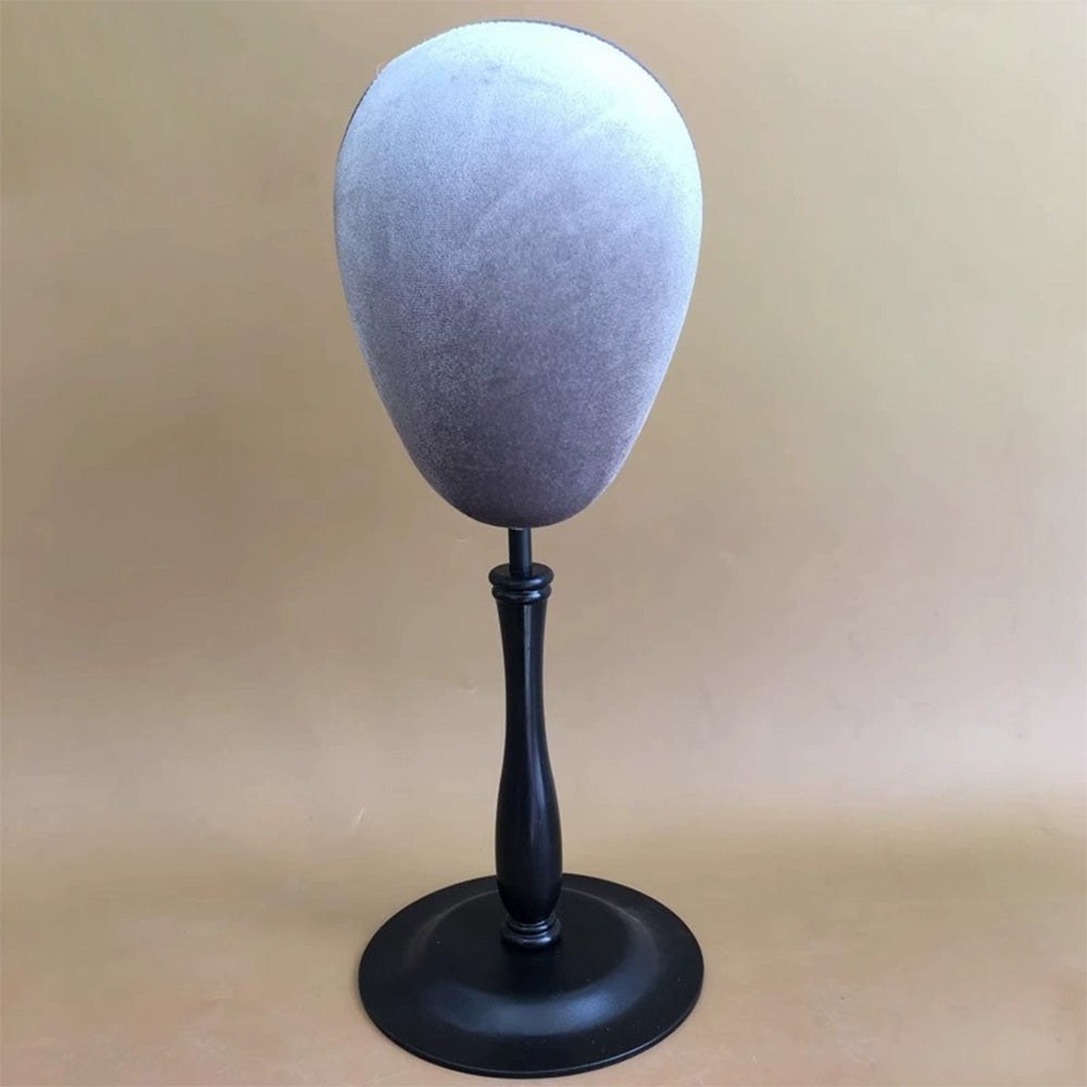 JELIMATE Glitter Diamond Wig Stand, Pinnable Sparkle Mannequin Head for Window Display