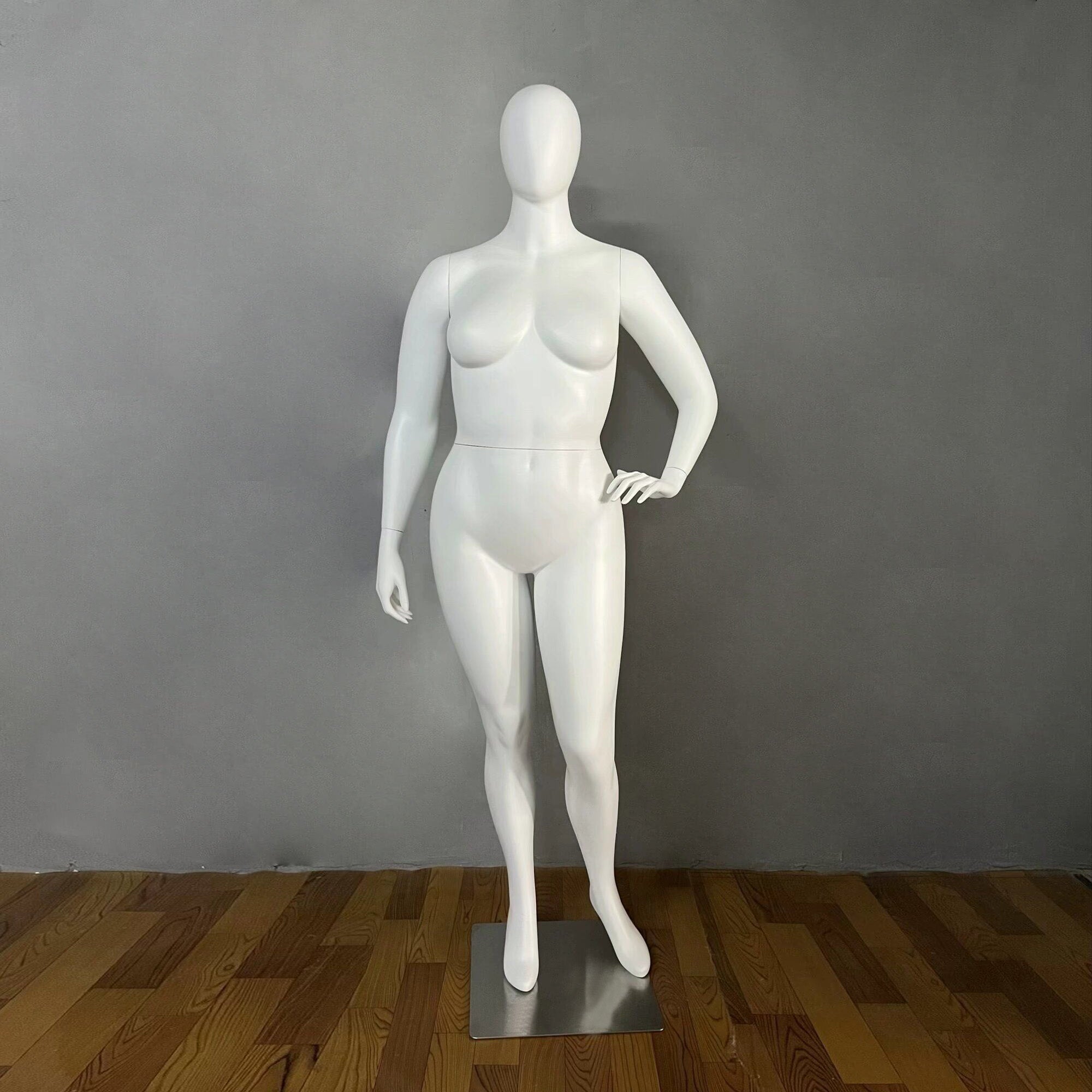 Jelimate Clothing Store Female Plus Size Mannequin Full Body,White Dress Form Male Display Mannequin Plus Size Model,Plus Size Dress Form Clothing Display Mannequin