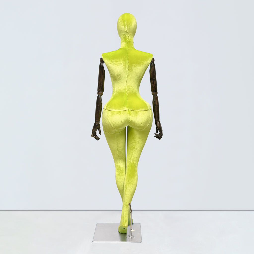 JELIMATE Plus Size Velvet Female Mannequin | Curvy Hourglass Full Body Display Form