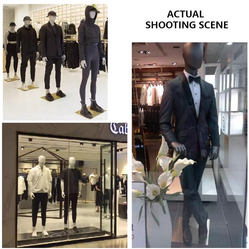 Premium Male Mannequin Full Body - Athletic Build Fiberglass Display