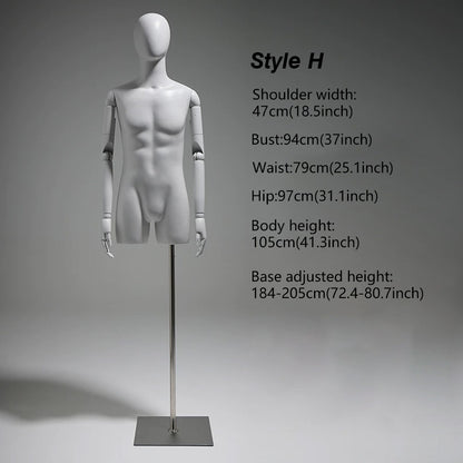 JELIMATE Articulated Full-Body Mannequin | Children & Adult Display Forms
