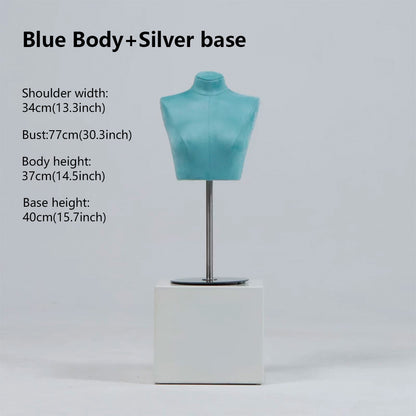 Suede Bust Mannequin for Lingerie Display - Handcrafted Matte Finish Display Prop