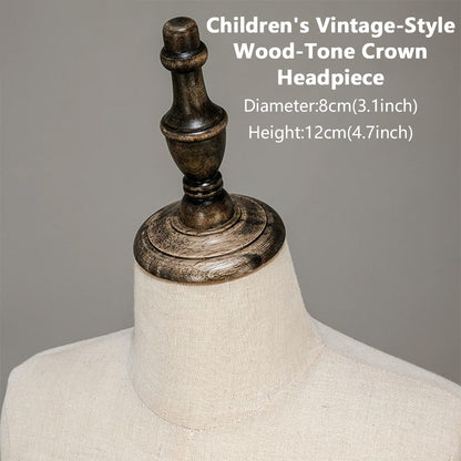JELIMATE Wooden Mannequin Head Cap | Antique & Flat Top Cover for Display Dress Forms