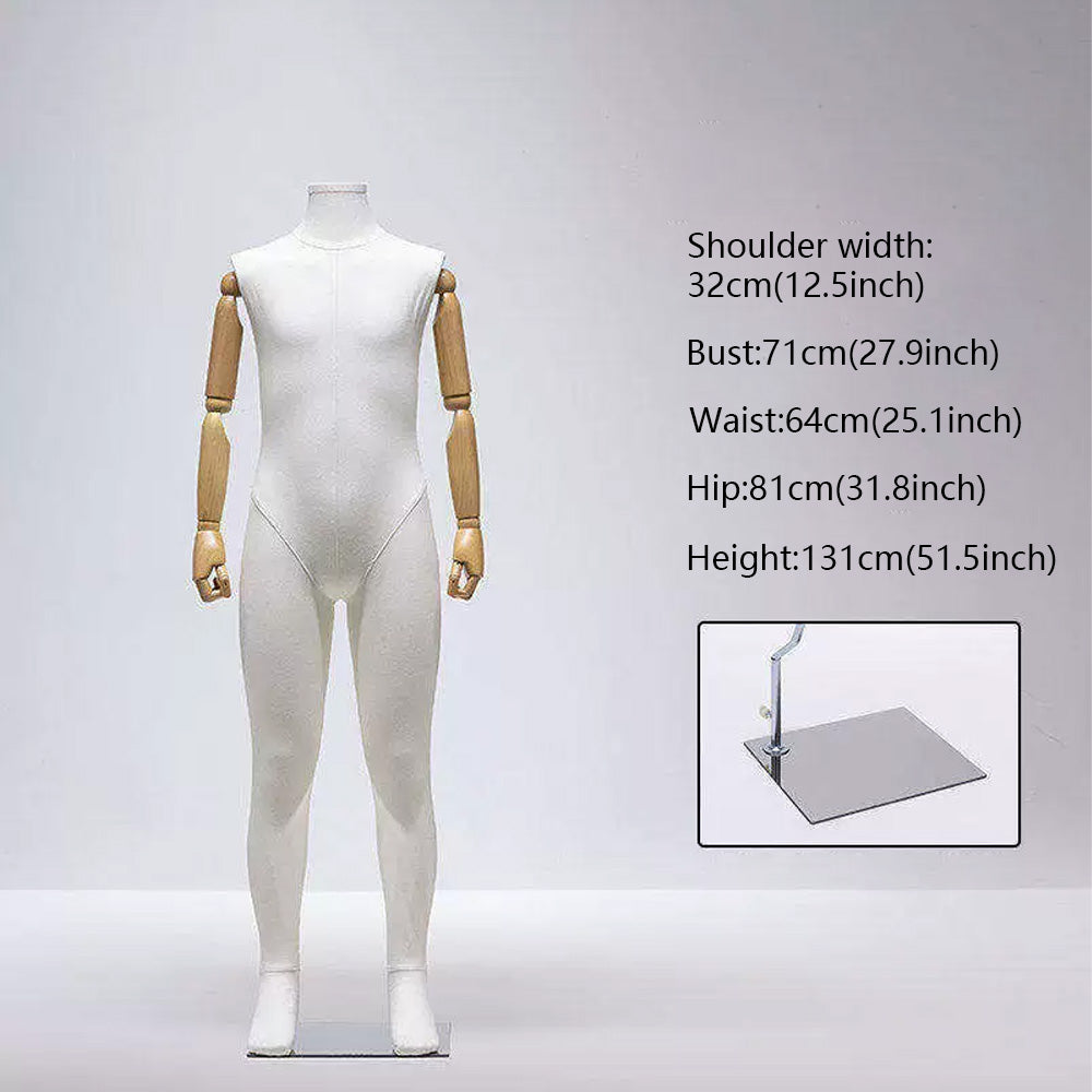 JELIMATE Fabric Full Body Child Mannequin | Kids Clothing Display Form for Retail Store Ages 3-11