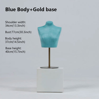 Suede Bust Mannequin for Lingerie Display - Handcrafted Matte Finish Display Prop