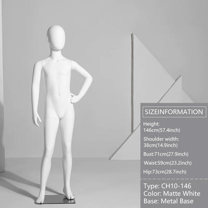 JELIMATE Child Mannequin Full Body Store Display Photography Form Kids Ages 4–14