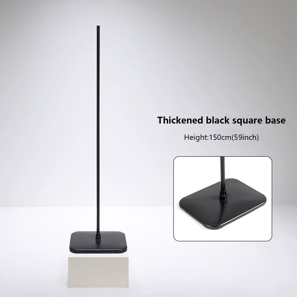 JELIMATE Half Body Mannequin Stand Base | Stainless Steel Retail Display Pole Stand