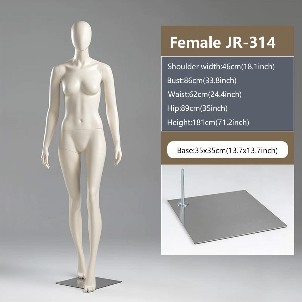 JELIMATE Female Full Body Mannequin | 21 Styles | Luxury Boutique Display Dress Form