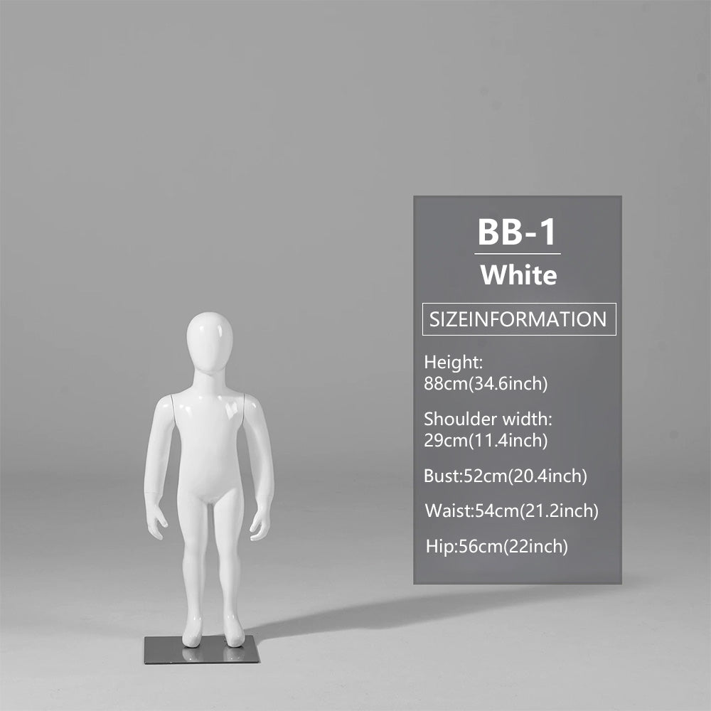 JELIMATE Child Mannequin Full Body & Half Body for Kids Clothing Store Display