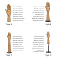JELIMATE Mannequin Hand Display Model for Jewelry Rings Nails Hats Cosmetics