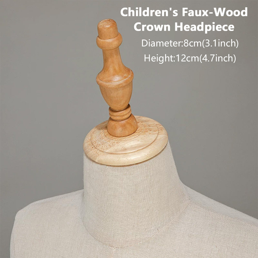 JELIMATE Wooden Mannequin Head Cap | Antique & Flat Top Cover for Display Dress Forms