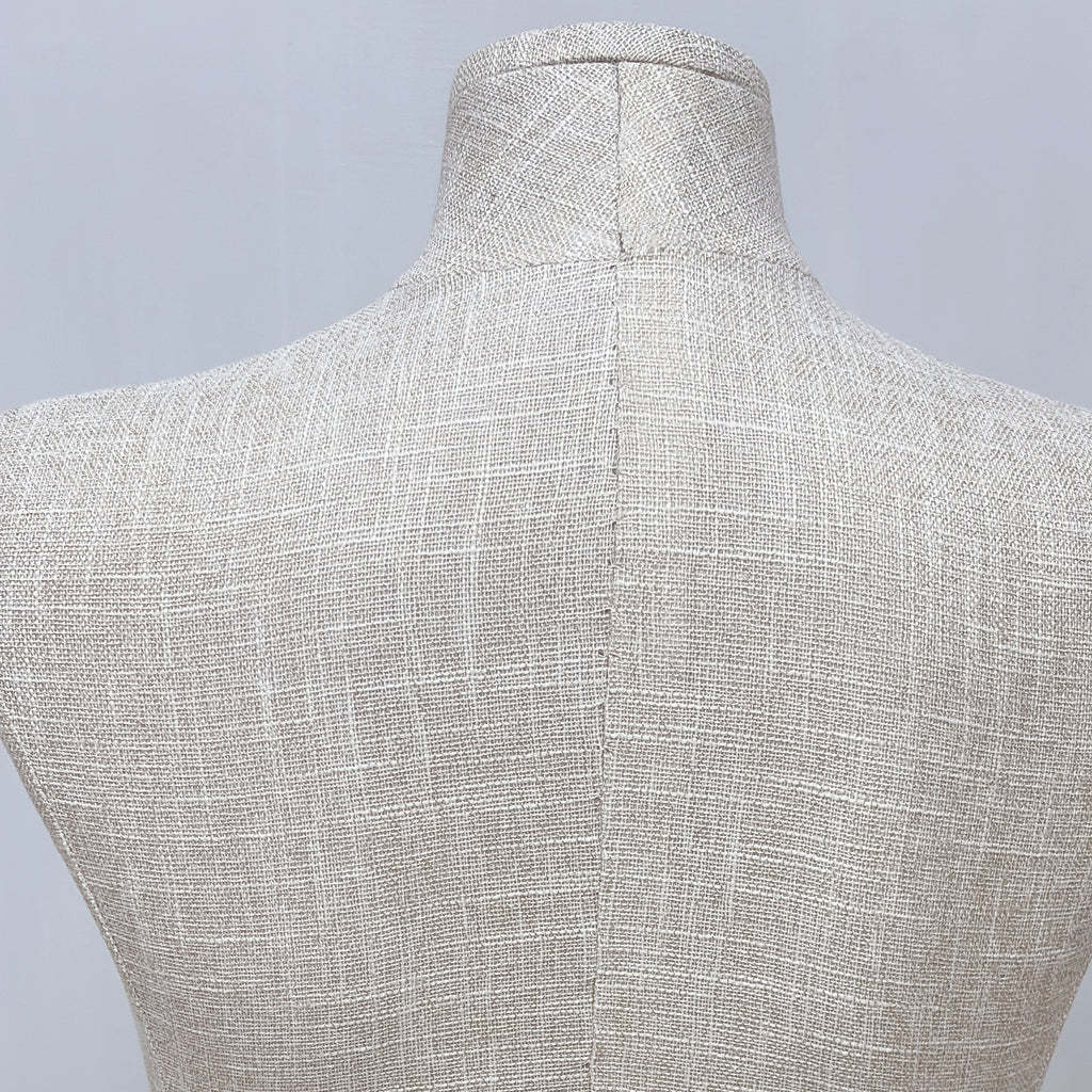 JELIMATE Half Body Mannequin Torso, Linen Dress Form for Lingerie Underwear Display