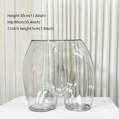 JELIMATE Transparent Hip Mannequin Male Female Underwear Bikini Swimwear Display