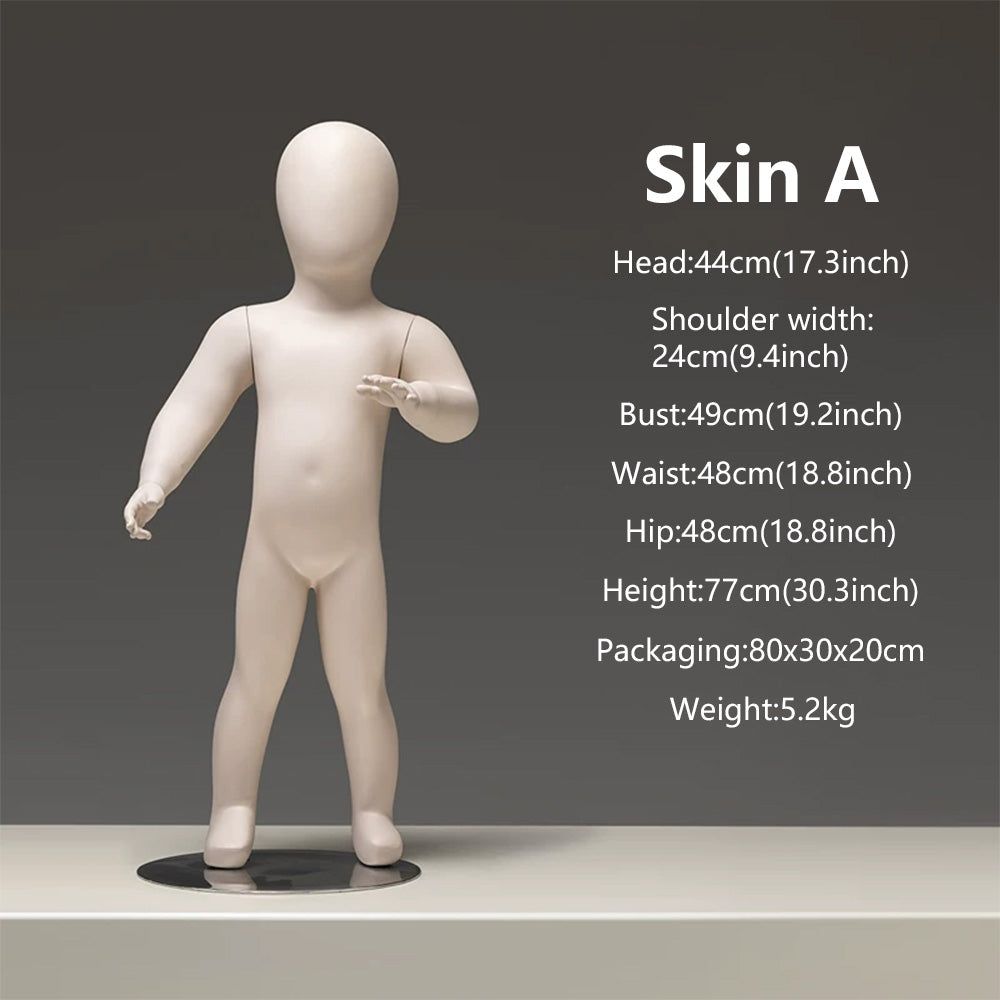 JELIMATE Baby & Toddler Mannequin Full Body Fiberglass | 11 Poses | Ages 6M-3Y