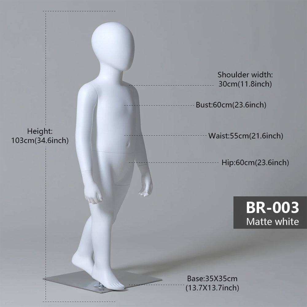 JELIMATE Kids Sport Full Body Mannequin | Athletic Children Clothing Display Form for Ages 2–12