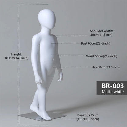 JELIMATE Kids Sport Full Body Mannequin | Athletic Children Clothing Display Form for Ages 2–12