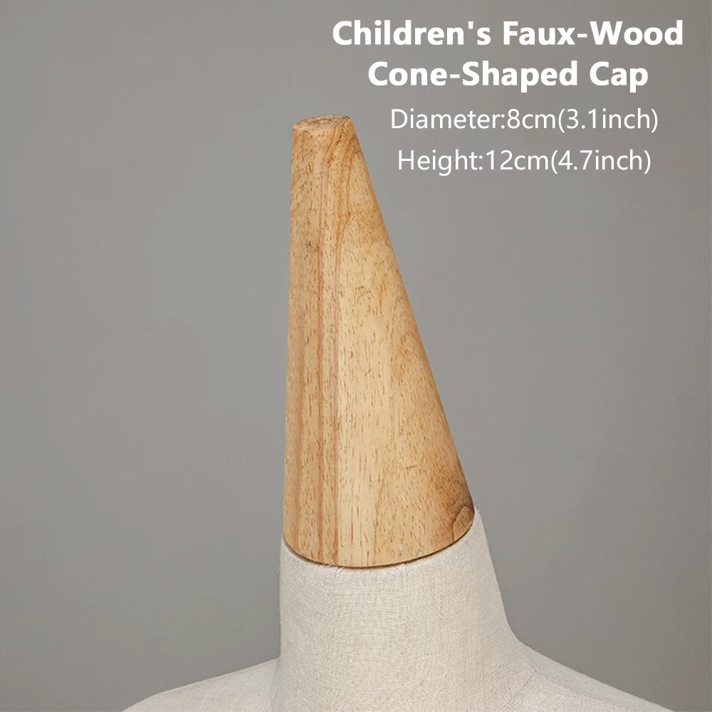 JELIMATE Wooden Mannequin Head Cap | Antique & Flat Top Cover for Display Dress Forms