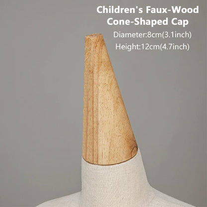 JELIMATE Wooden Mannequin Head Cap | Antique & Flat Top Cover for Display Dress Forms