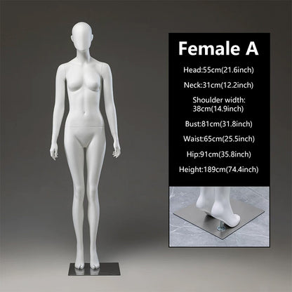 JELIMATE Female Full Body Mannequin | 21 Styles | Luxury Boutique Display Dress Form