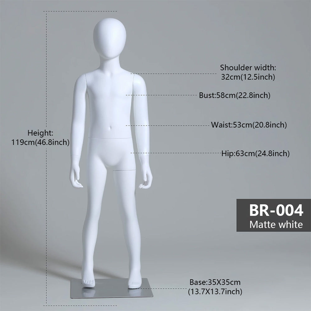 JELIMATE Kids Sport Full Body Mannequin | Athletic Children Clothing Display Form for Ages 2–12