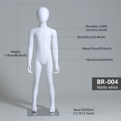 JELIMATE Kids Sport Full Body Mannequin | Athletic Children Clothing Display Form for Ages 2–12