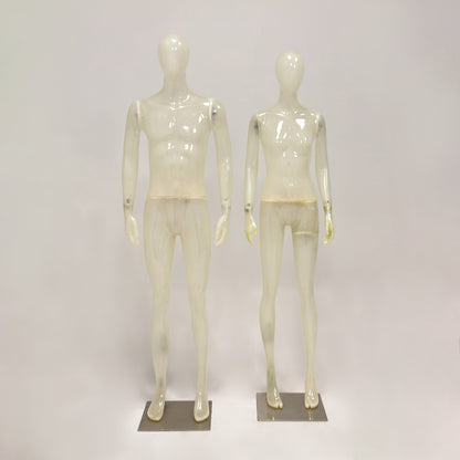 Premium Translucent Frosted Mannequin | Full Body Display for Luxury Boutiques