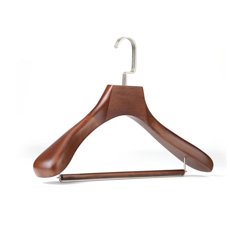 JELIMATE 10-Pack Retro Best Wooden Clothes Hangers, Multi Clothes Hangers & Pants Hangers