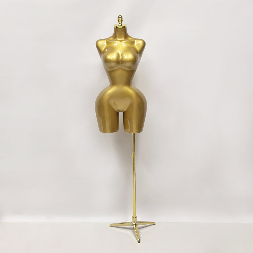 JELIMATE Luxe S-Shape Female Mannequin Torso: Curvy BBL Silhouette Dress Form with Big Hips for Evening Gowns