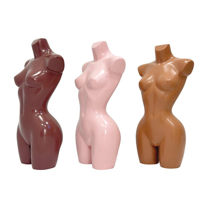 JELIMATE Female Torso Mannequin with Bust & Slim Waist – Lingerie & Swimwear Display Form