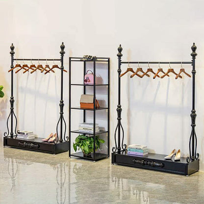 JELIMATE 70.8" Black Iron Clothing Rack – Heavy Duty Garment Rack for Boutique & Bedroom