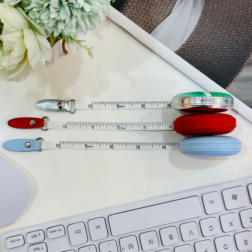 JELIMATE Mini Retractable Tape Measure 5pcs | PU Round Body Sewing Kids Tape