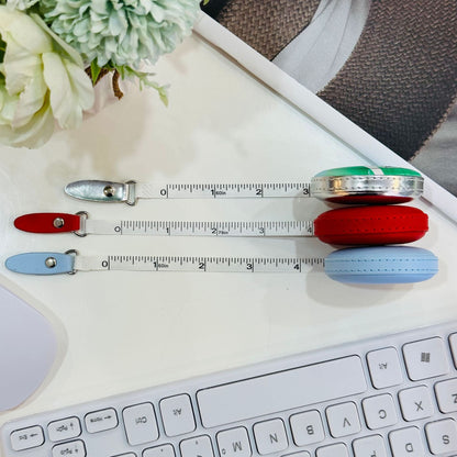 JELIMATE Mini Retractable Tape Measure 5pcs | PU Round Body Sewing Kids Tape
