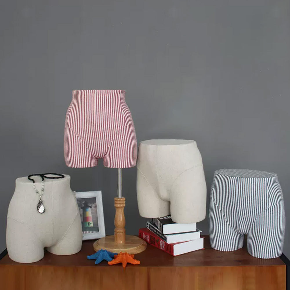 JELIMATE Male & Female Buttocks Mannequin for Underwear Swimwear Shorts Belt Display Stand