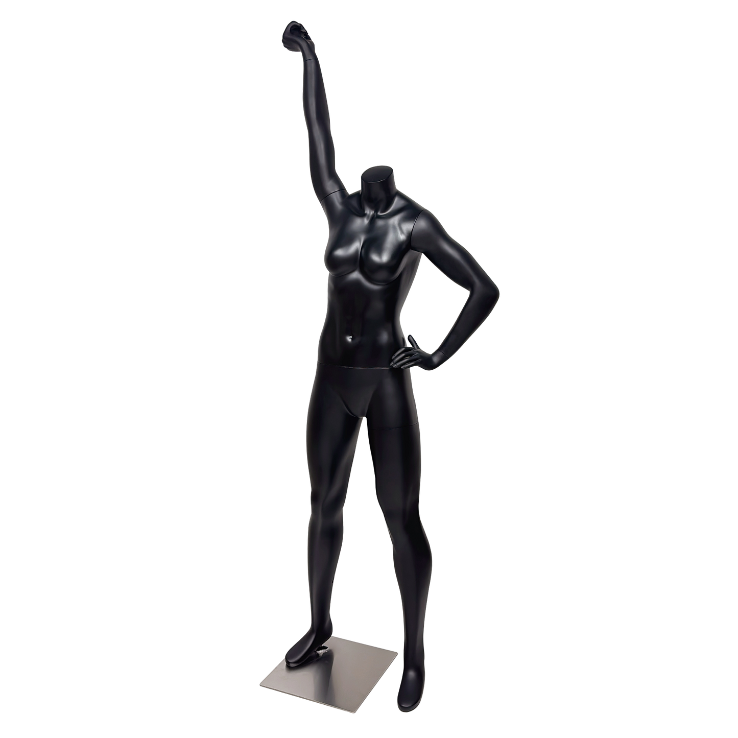 JELIMATE Female Athletic Dumbbell Mannequin - Headless Sports Display for Gym & Boutique