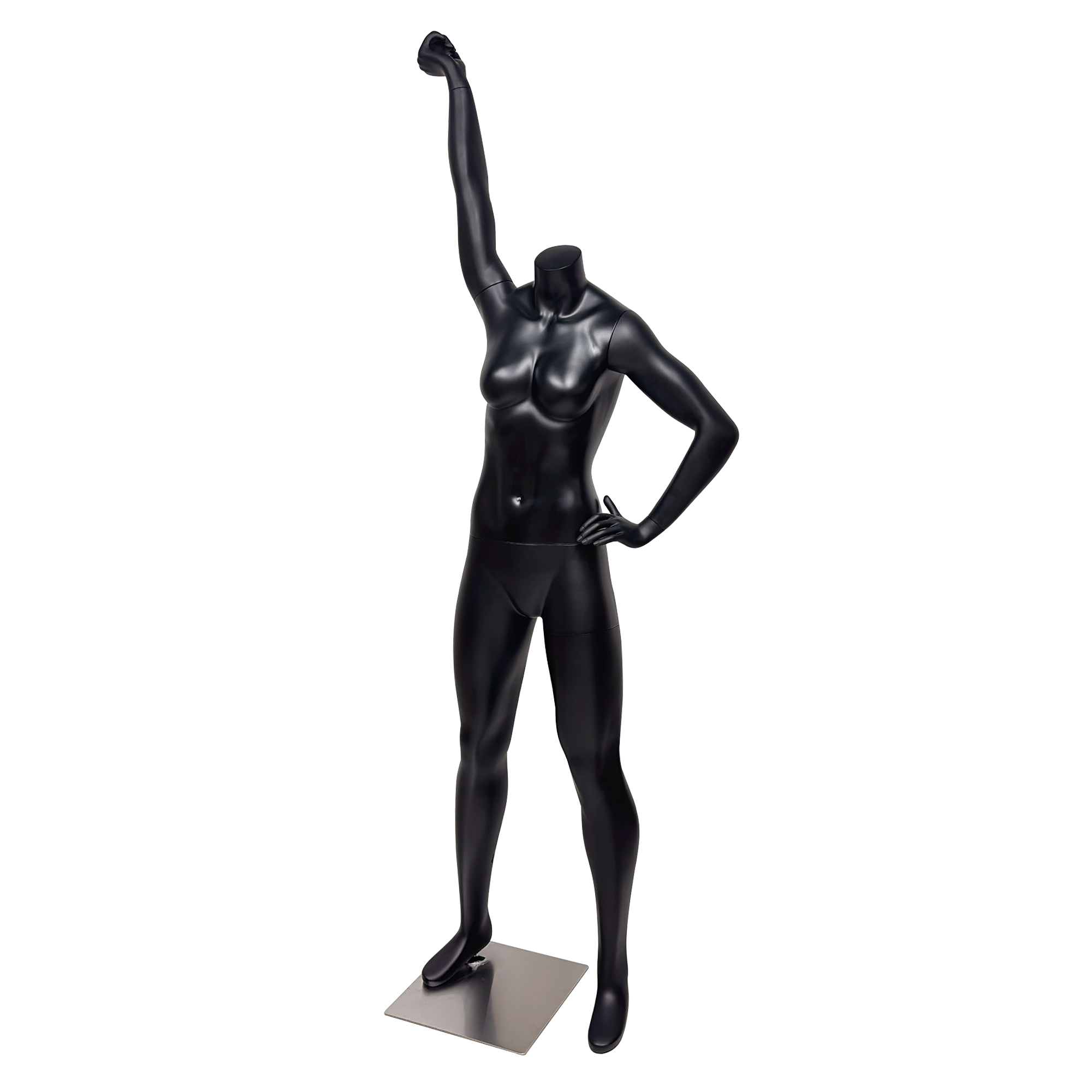 JELIMATE Female Athletic Dumbbell Mannequin - Headless Sports Display for Gym & Boutique