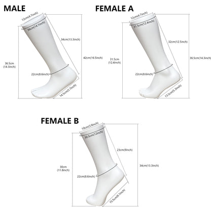Mannequin Foot Display Props | Male Female Kids Fiberglass Foot Model for Sock & Shoe Store