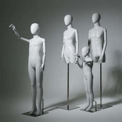 JELIMATE Articulated Full-Body Mannequin | Children & Adult Display Forms