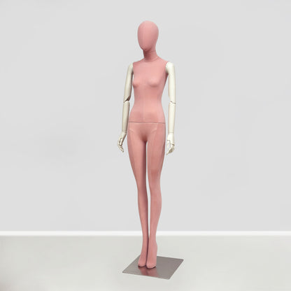 JELIMATE Pink Suede Female Mannequin - Bridal Boutique Wedding Dress Display