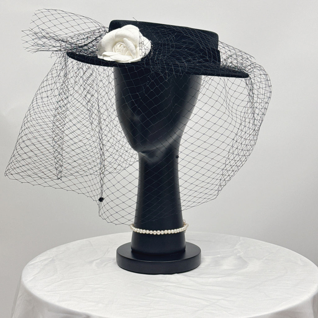 Luxury Black Fiberglass Mannequin Head - Jewelry & Wig Display Stand