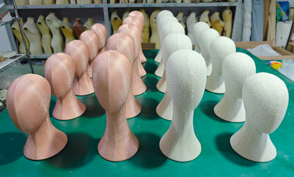 Linen Mannequin Head - Pinnable Display Stand for Hats Wigs Jewelry