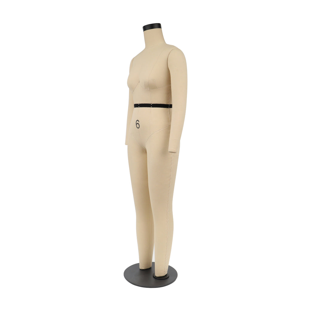 Professional Full Body Dress Form - Half Scale Female Mannequin with Legs (77cm, US Size 6)