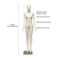 JELIMATE Full Body Female Mannequin Flexible Arms Fiberglass Window Display Dummy