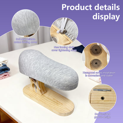 JELIMATE 2-in-1 Tailor's Bust & Sleeve Ironing Board – Professional Garment Shaping & Pressing Tool