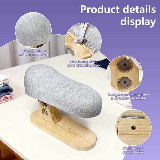 JELIMATE 2-in-1 Tailor's Bust & Sleeve Ironing Board – Professional Garment Shaping & Pressing Tool