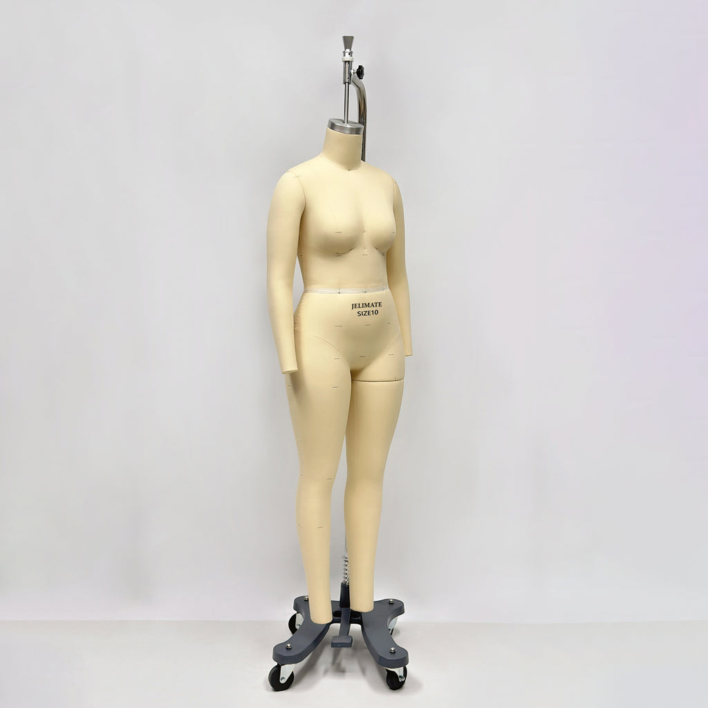 Plus Size Dress Form with Collapsible Shoulders - Professional Female Full Body Draping Mannequin